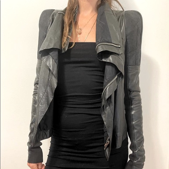 Rick Owens special edition black leather lambskin jacket - Picture 2 of 16